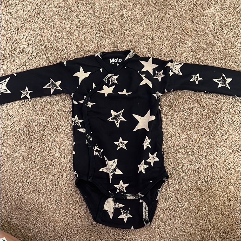 Molo Midnight Star Baby Onesie